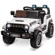 preview thumbnail 1 of 7, Kids Ride On Truck Car White - Assembly Required - 5-7 Years