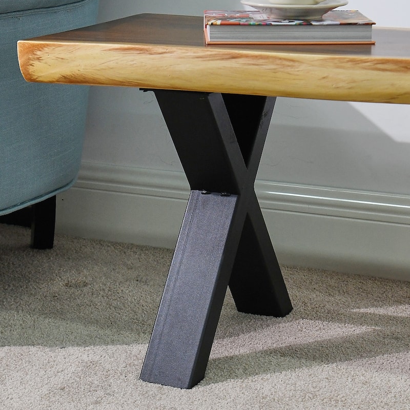 Natural Wood Rectangle Bench