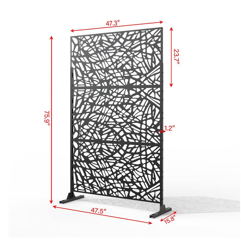 2Set Patio Outdoor Privacy Metal Screens and Panels
