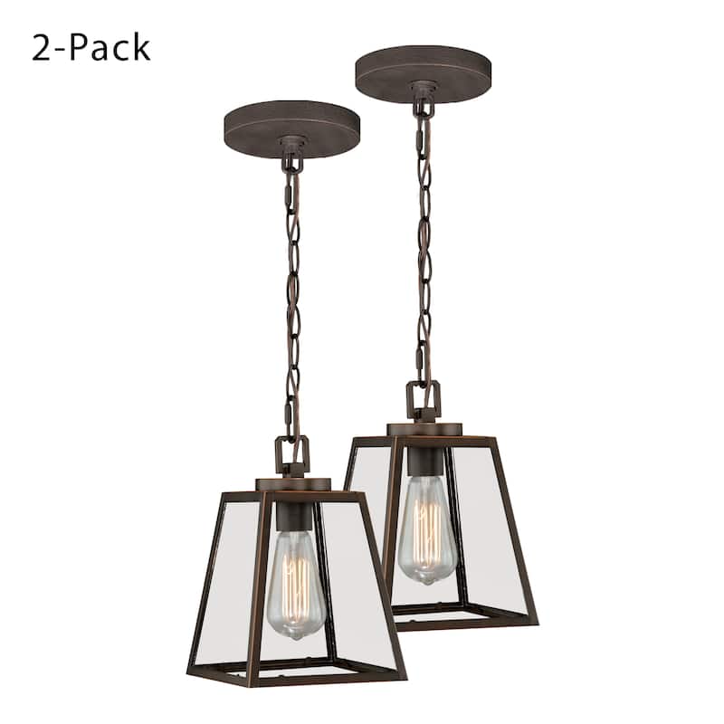 Grant Farmhouse Mini Pendant Ceiling Light Clear Glass