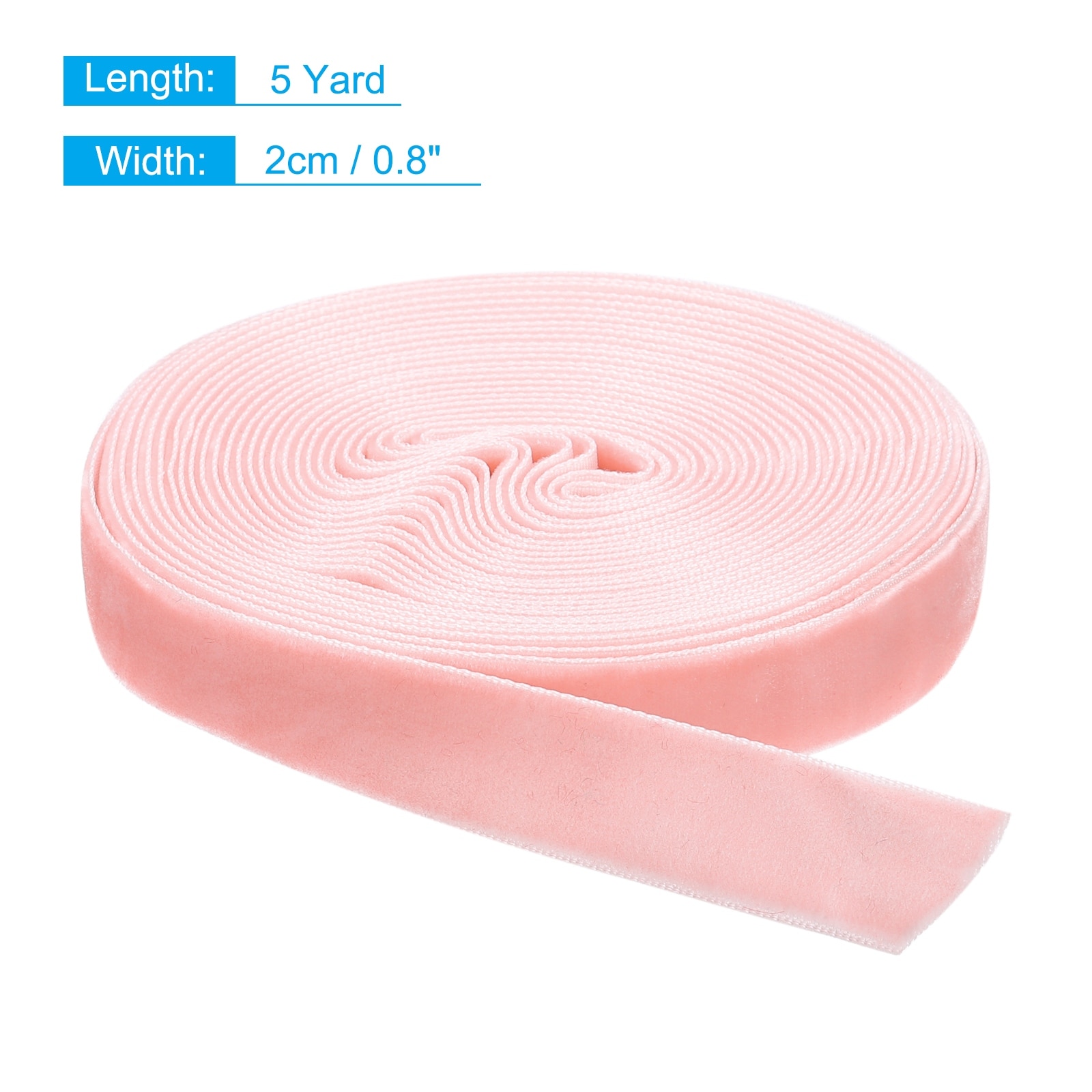 Velvet Ribbon Single Face Spool Silky Velvet Fabric for Bouquets DIY Crafts Gift Wrapping