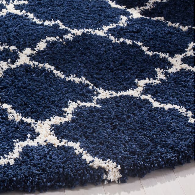 SAFAVIEH Hudson Shag Vitchka Glam Trellis 2-inch Area Rug