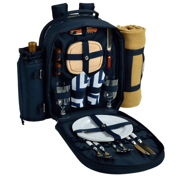 Picnic at Ascot Two Person Equipped Picnic Backpack with Blanket - Bed ...