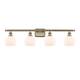 Option Matte White / Antique Brass Finish
