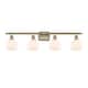 Option Matte White / Antique Brass Finish