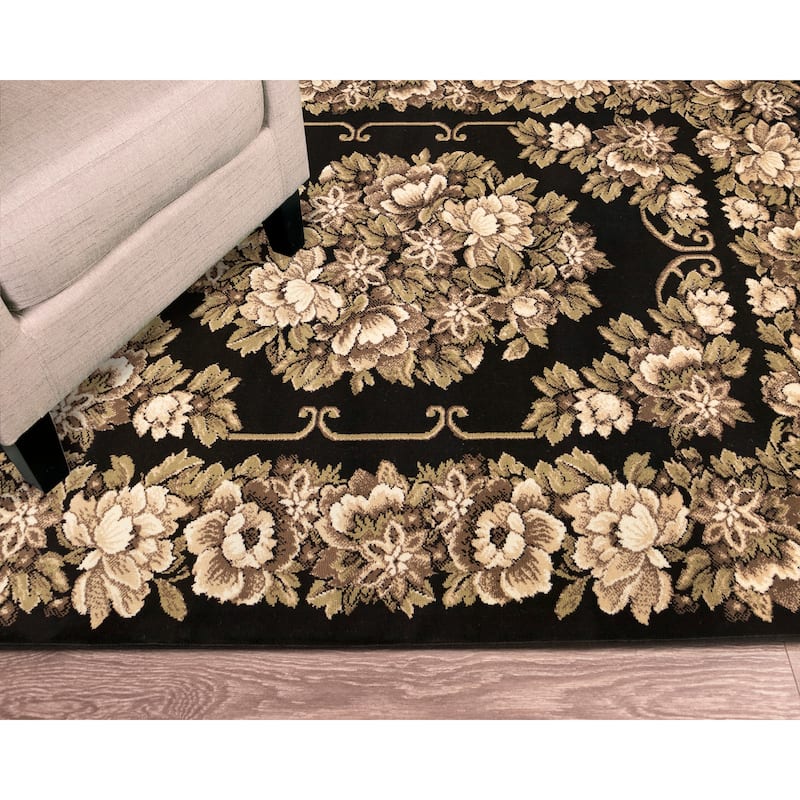 Liora Manne Aurora Aubusson Indoor Rug Ivory 5'3"' x 7'6"