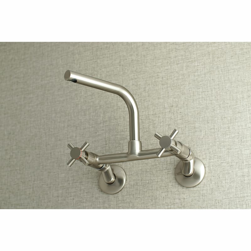 Kingston Brass Concord 8 in. Adjustable Center Wall Mount Kitchen Faucet