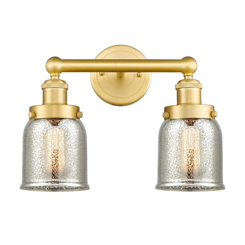 Innovations Lighting 616-2W-10-16 Bell Vanity Bell 2 Light 16" Wide - Satin Gold / Silver Plated Mercury