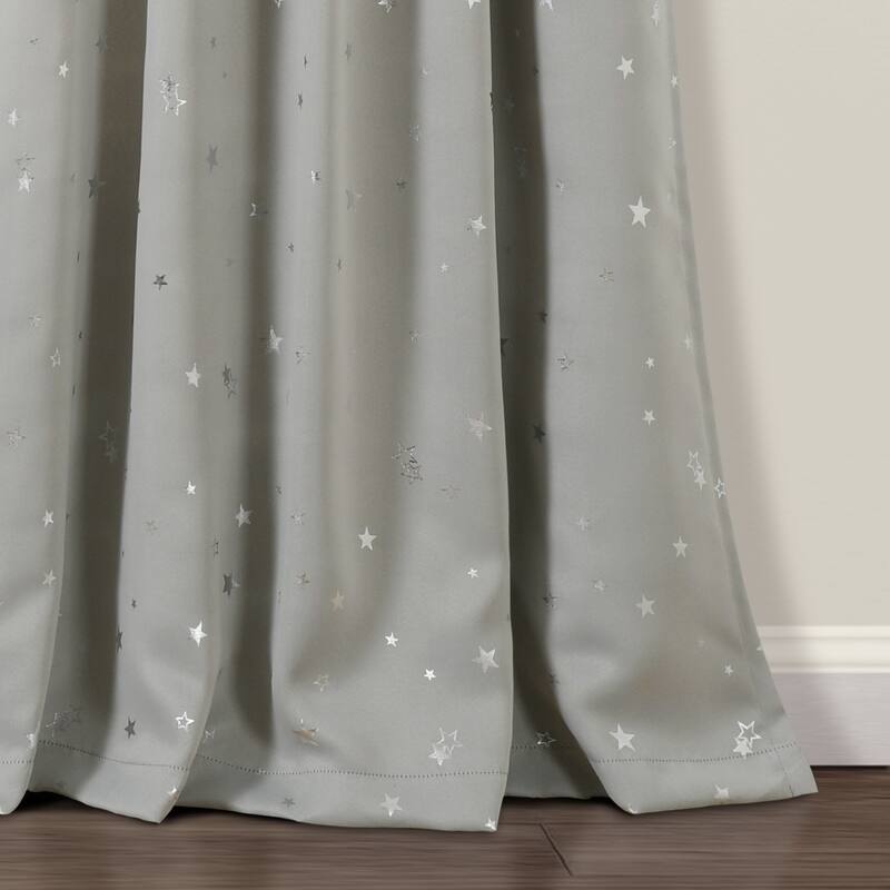 Lush Decor Star Room Darkening Window Curtain Panel Pair