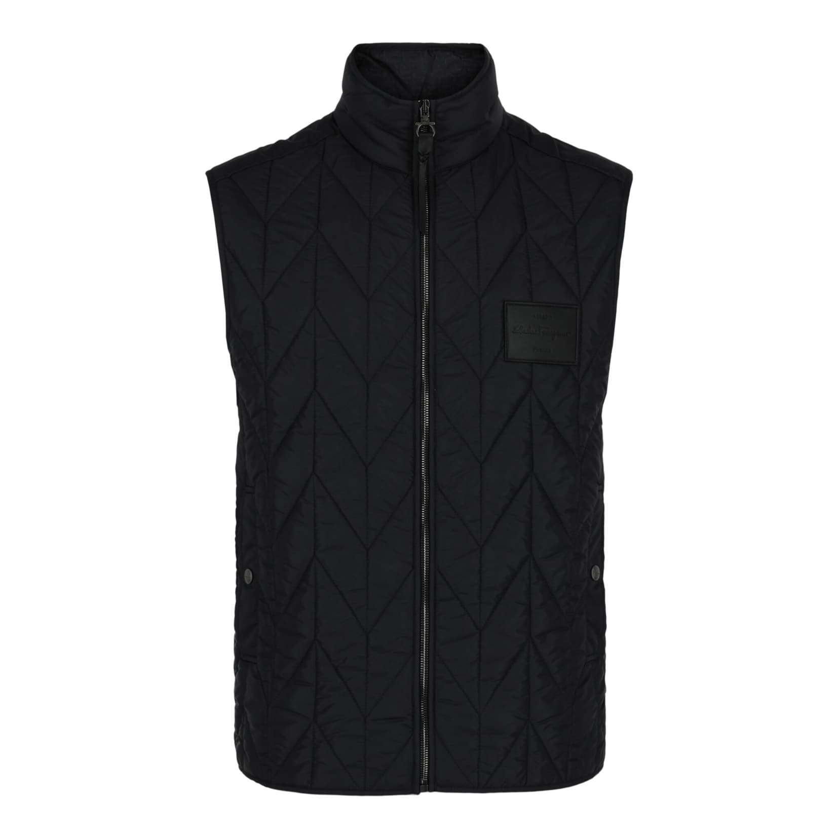 Ferragamo Chevron Quilted Vest