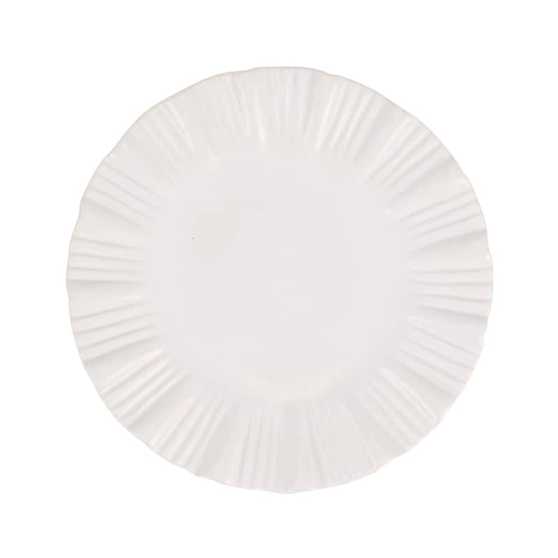 viva by VIETRI Bari White European Dinner Plate