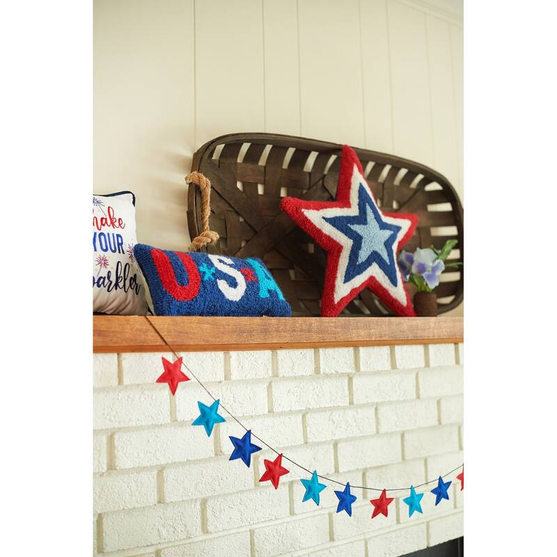 60" Patriotic Stars Garland Strand - 4th of July & Memorial Day Decor