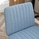 preview thumbnail 32 of 31, Armless Swivel Office Chair with Metal Base, 360 Swivel Ergonomic Computer Chair, Adjustable Height Fabric Task Chair - N/A