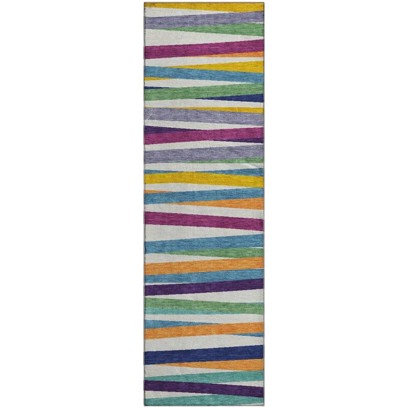 Premium Washable Super Soft Modern Stripes Mayfield Rug