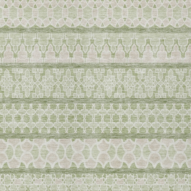 HomeRoots Quatrefoil Transitional Rectangle Outdoor Rug