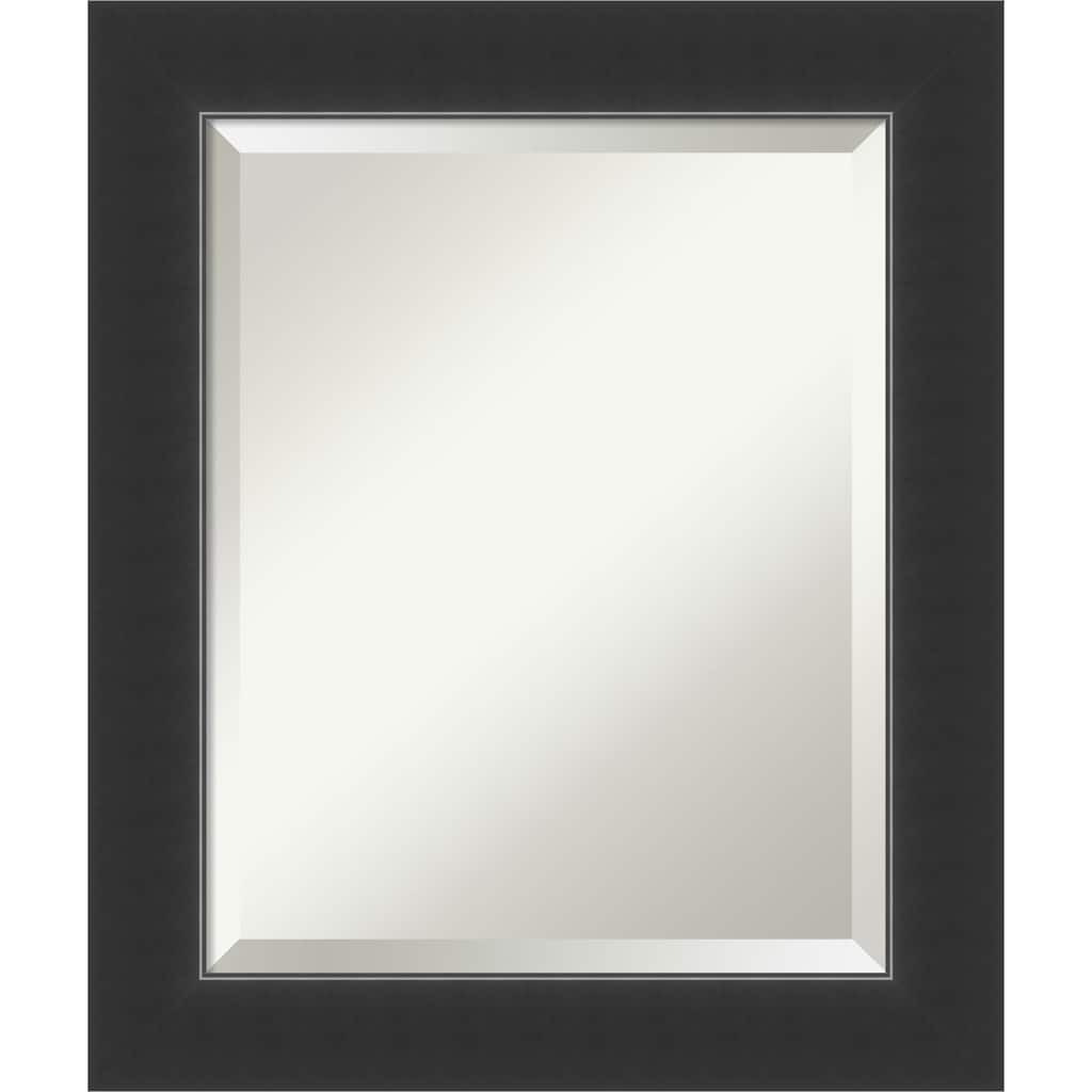 Beveled Wood Wall Mirror - Corvino Black Frame