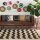preview thumbnail 7 of 39, Hand-Woven Madeline Natural Jute Chevron Rug - 2' x 3'