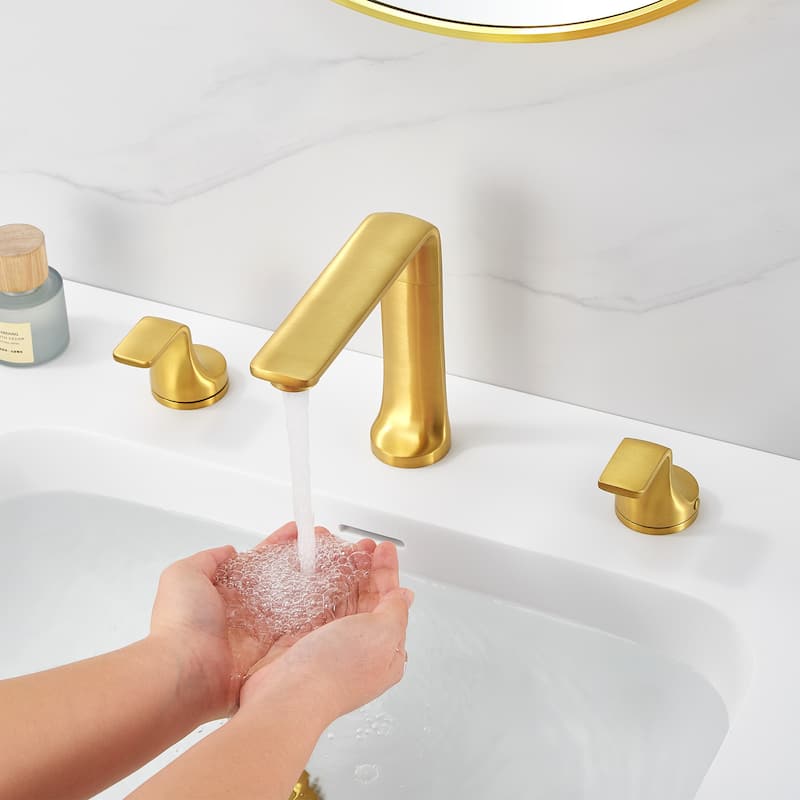 Varen 8 in. Widespread 2-Handle Bathroom Faucet with Drain