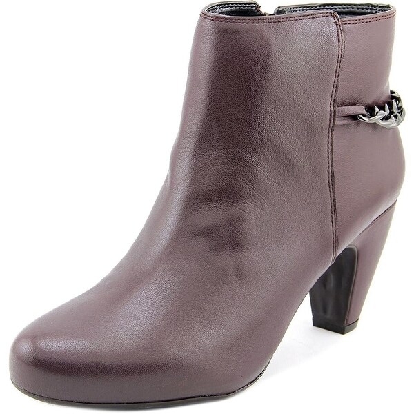 Easy Spirit Womens Parilynn Leather Closed Toe Ankle Fashion Boots