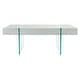 preview thumbnail 3 of 41, SAFAVIEH Jacob Glass Leg Rectangular Coffee Table - 43.3" W x 23.6" L x 15.7" H