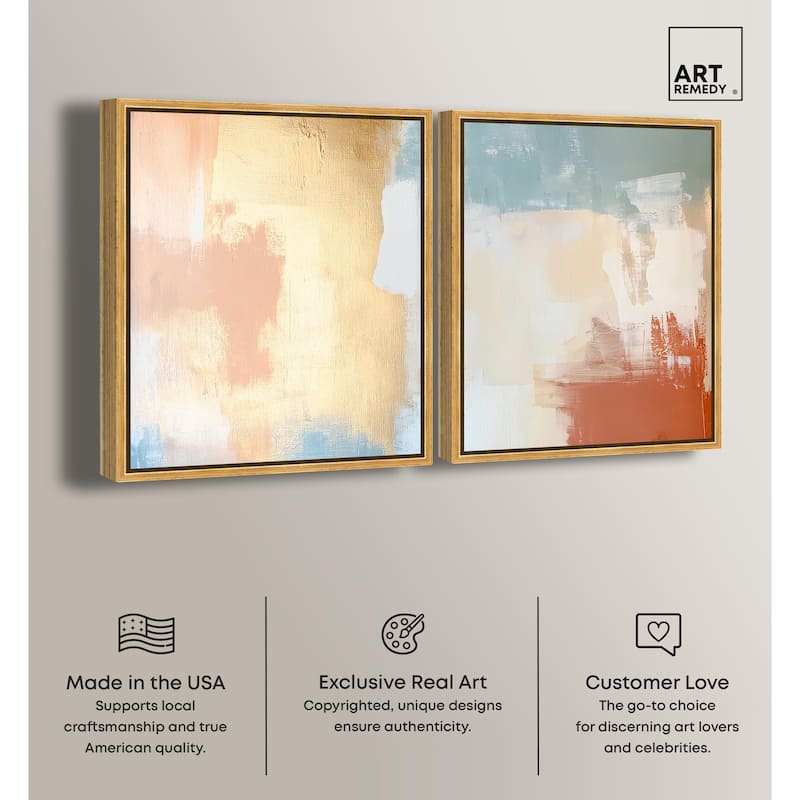 Painted Serenity I Canvas Set of 2 by Art Remedy