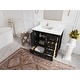 preview thumbnail 15 of 128, Willow Collections 36 in x 22 Aberdeen Freestanding Left Offset Sink Bathroom Vanity with Quartz or Marble Countertop