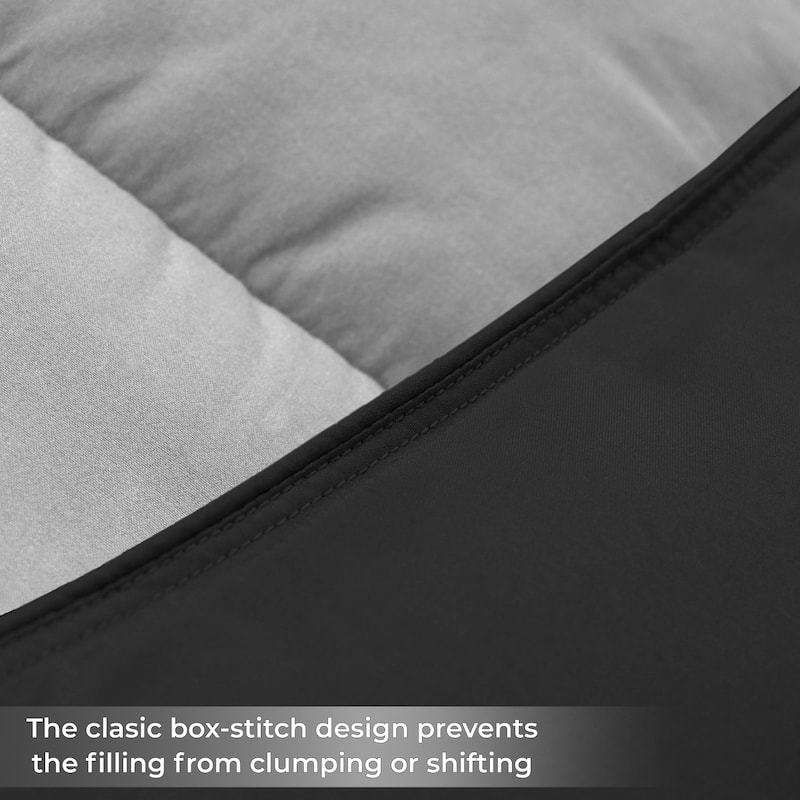 Superior Brushed Microfiber Down Alternative Reversible Comforter