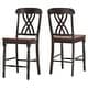 preview thumbnail 11 of 28, Mackenzie Counter-height Chairs (Set of 2) by iNSPIRE Q Classic Antique Black Scroll Back
