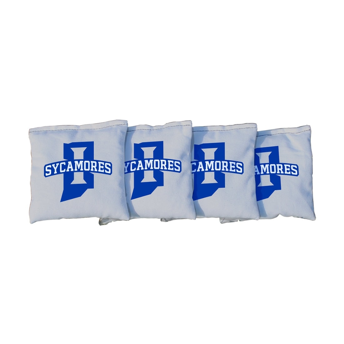 Indiana State White Cornhole Bags
