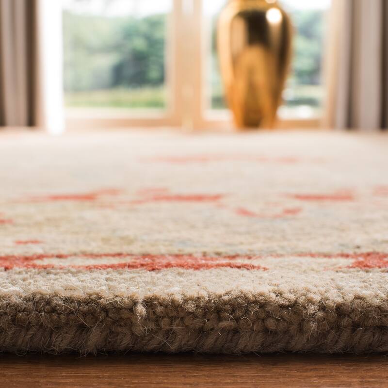 SAFAVIEH Handmade Anatolia Evlalia Traditional Oriental Hand-spun Wool Rug