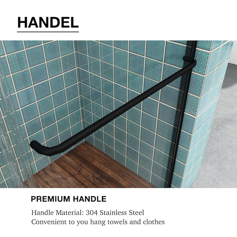 48/54/60 Inch Double Sliding Framed Shower Door with Clear Tempered Glass