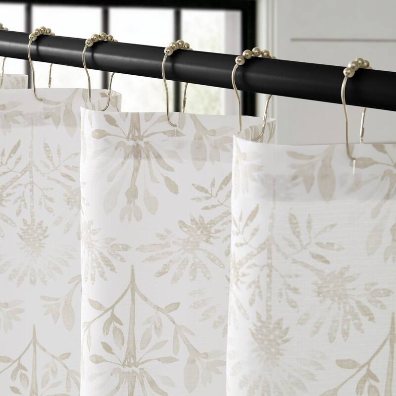 Jessica Simpson 13-Piece Shower Curtain and Hooks Set