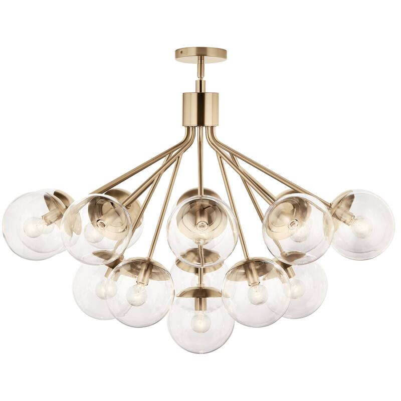 Kichler 52702CLR Silvarious 16 Light 38" Wide Chandelier with Clear