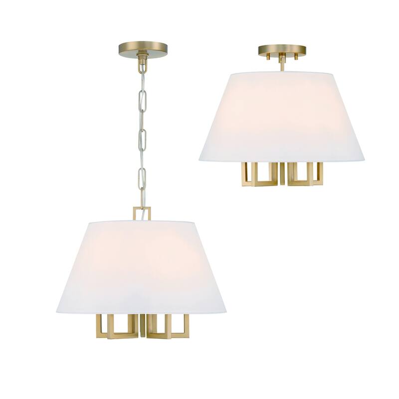 Crystorama Lighting Group 2255_CEILING Westwood 5 Light 16" Wide Flush