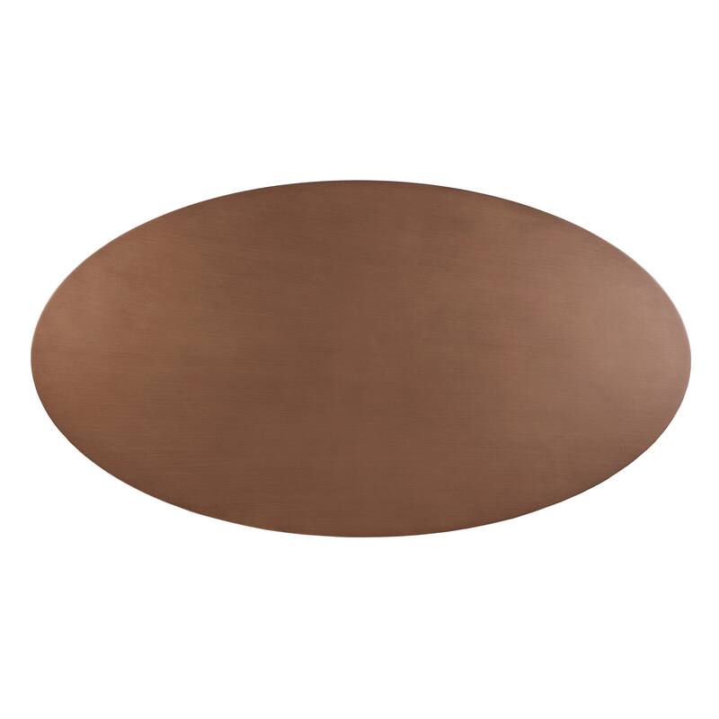 INK+IVY Mercer Bronze Oval Dining Table