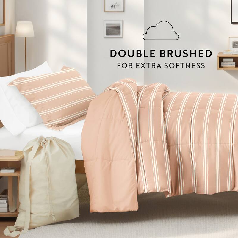 8pc Twin XL Pattern Dorm Bedding Bundle