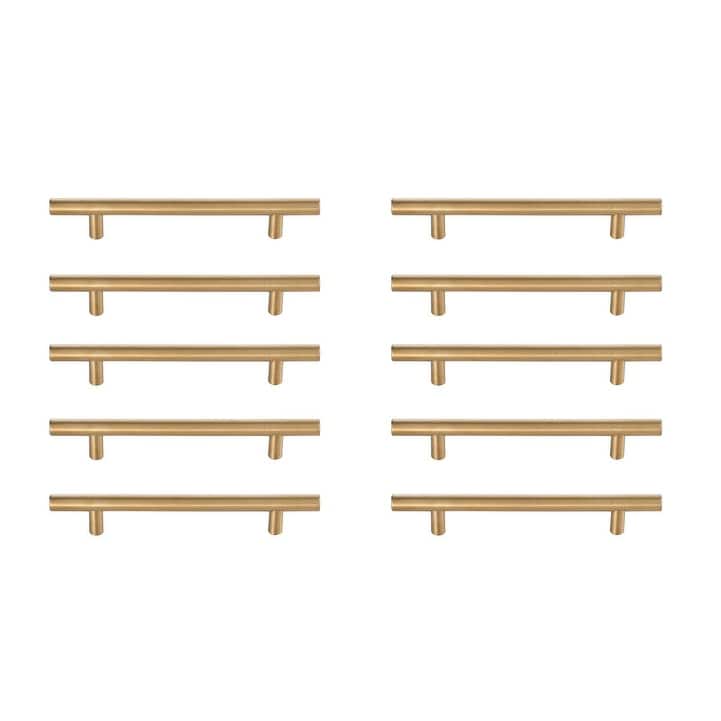 Spencer 5" Center to Center Bar Pull Multipack (set of 10) - Brass