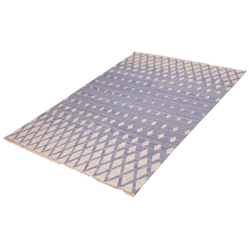 Ankara FW Slate Blue Kilim 8'10" x 11'8" - 8'10 x 11'8