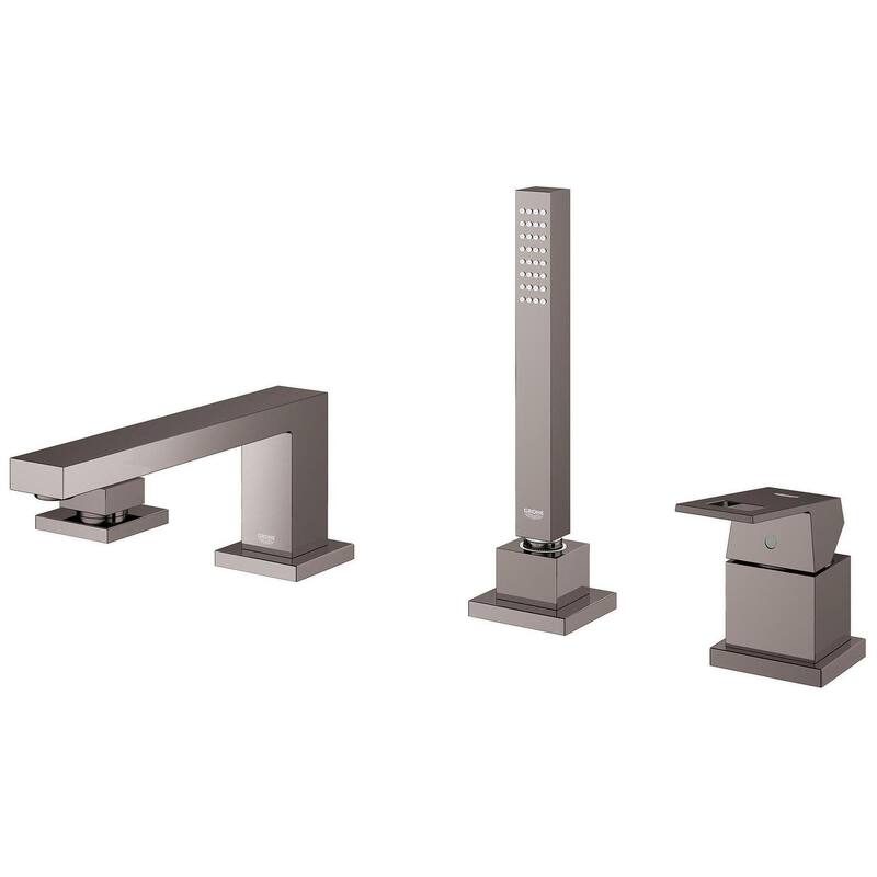 Grohe Eurocube Deck Mounted Roman Tub Filler with Handle and Built-In
