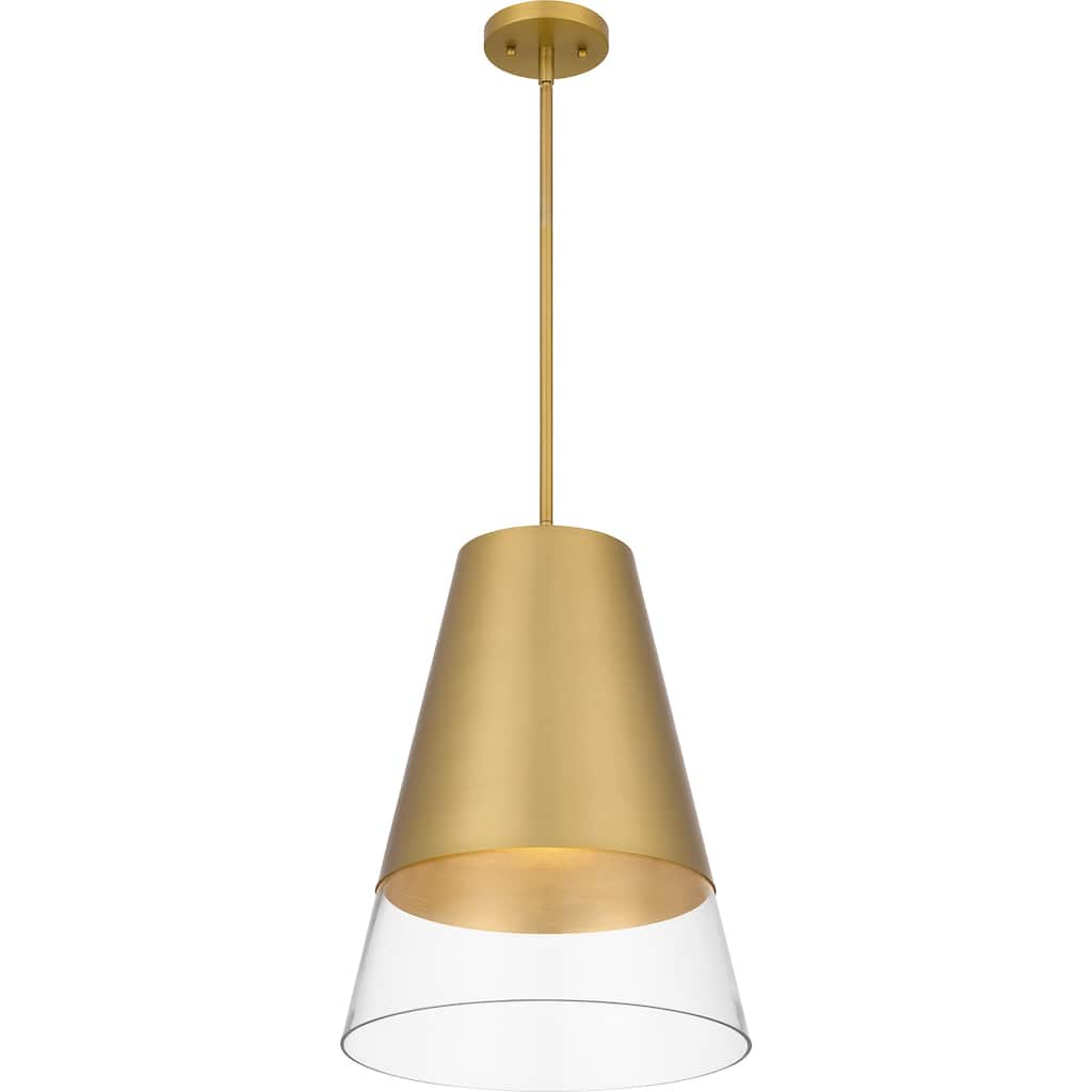 Peregrine 1-Light Brushed Gold Pendant Light