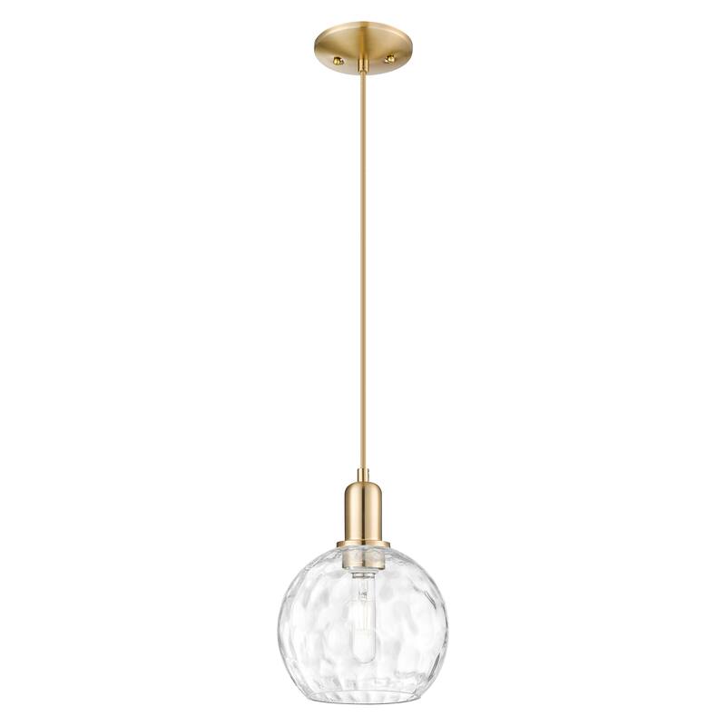 Innovations Lighting Endless Possibilities Arcadia - Athens Water Glass - 1 Light 8" Cord Hung Mini Pendant - Champagne Bronze