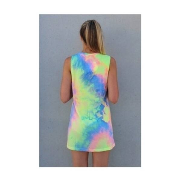 Shop Attractive Sleeveless Blouse Women Shirt Rainbow Dress Free