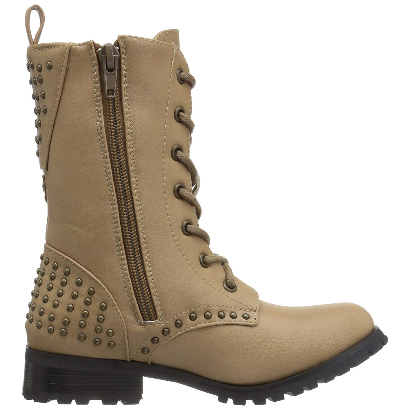 Gia Mia Kids Big Girls Star Studded Combat Boot