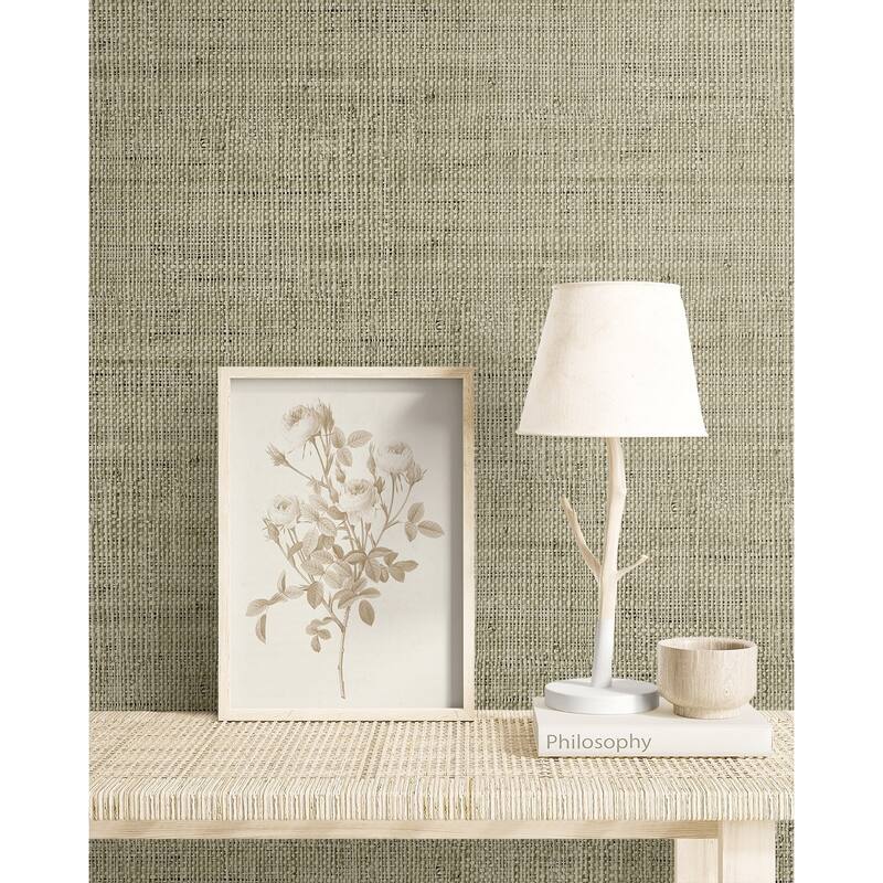 Seabrook Designs Wild Bind Embossed Vinyl Unpasted Wallpaper