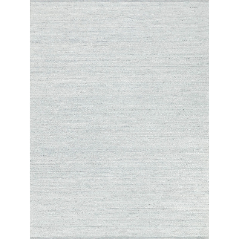 EXQUISITE RUGS Tocayo Flatweave New Zealand Wool Ivory/Light Blue Area Rug.