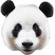 preview thumbnail 3 of 2, I AM Panda 550 Piece Animal Head-Shaped Jigsaw Puzzle