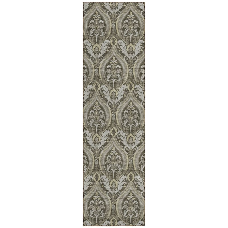 Haso Lush Floral Weather Resistant Classic Meets Modern Outdoor Rug