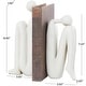 preview thumbnail 6 of 4, White Polystone People Decorative Bookends (Set of 2)