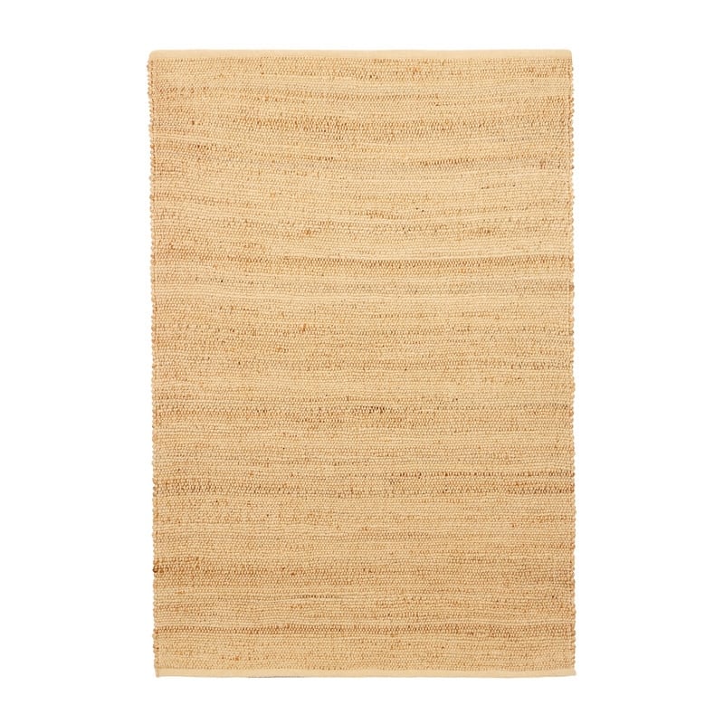 Delara Handwoven Natural Jute and Cotton Area Rug, Farmhouse Accent Rug for Living Room, Bedroom, Entryway, Flatweave - Natural - 9'x12'