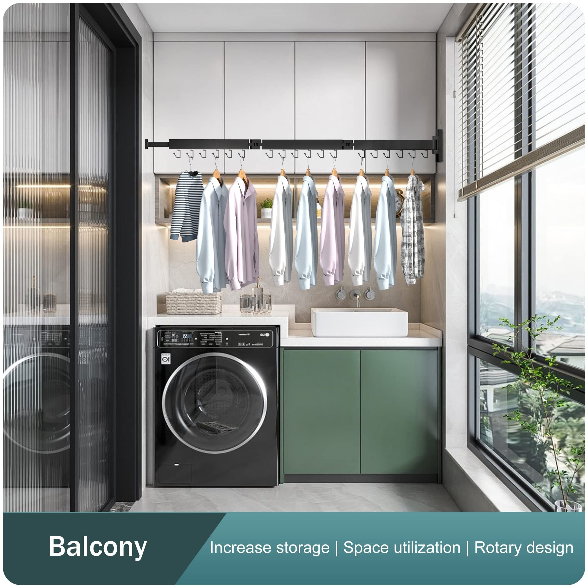 Utility Room Fold Out Laundry Drying Rack Small Laundry Room